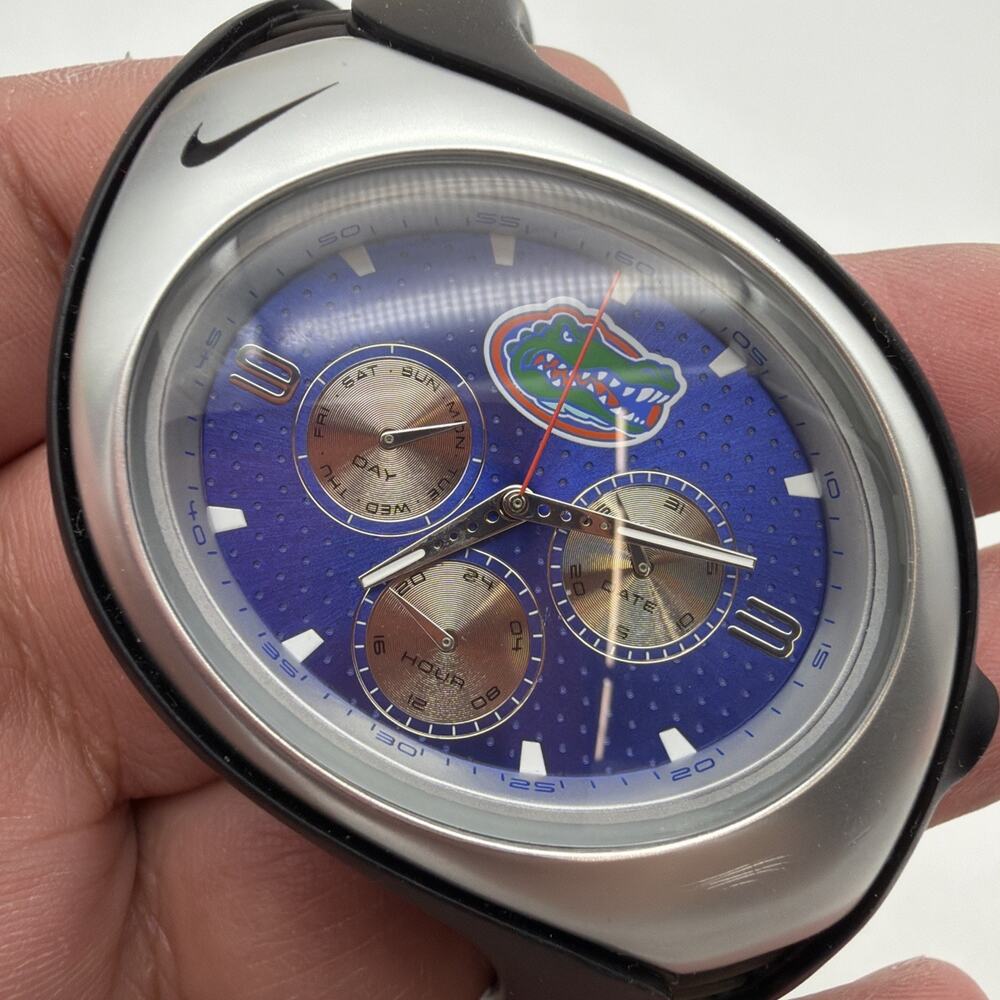 NEW MENS NIKE TRIAX SWIFT 3I Y2K Florida Gators Vintage Watch New Battery